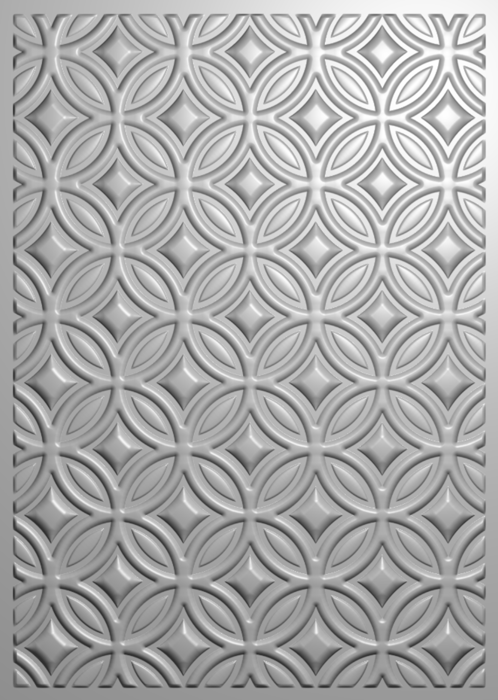 Crafter's Companion 3D Embossing Folder 5" x 7" - Retro Circles