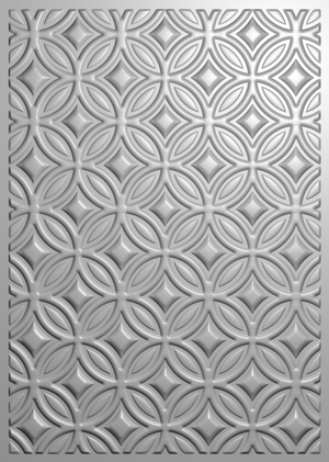 Crafter's Companion 3D Embossing Folder 5" x 7" - Retro Circles