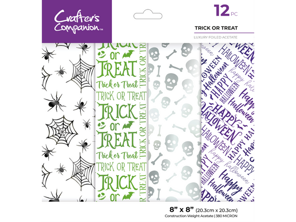 Crafter's Companion Trick or Treat Luxury Foiled Acetate Collection