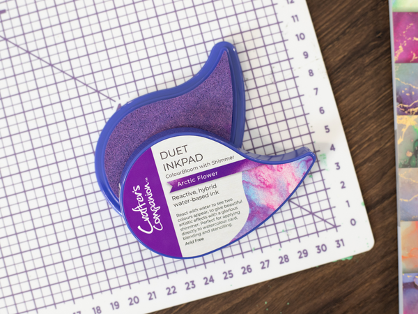 Crafter's Companion Duet ColourBloom Shimmer Inkpad - Arctic Flower