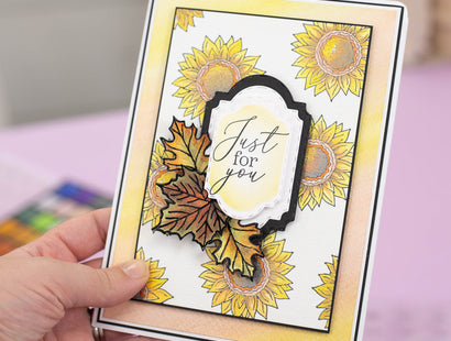 Crafter's Companion Watercolour Clear Acrylic Stamp - Just For You