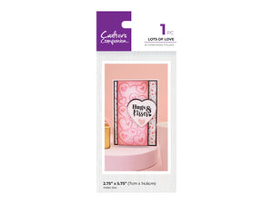 Crafter’s Companion Love is in the Air 3D Embossing Folder - Lots Of Love 