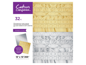 Crafter's Companion - Luxury Mirror Card Pad 12" x 12" - Everyday Opulence