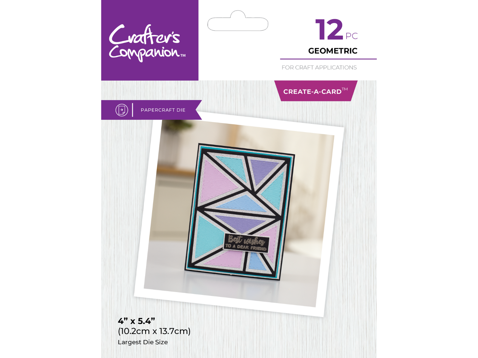 Crafter's Companion Metal Dies Create a Card - Geometric