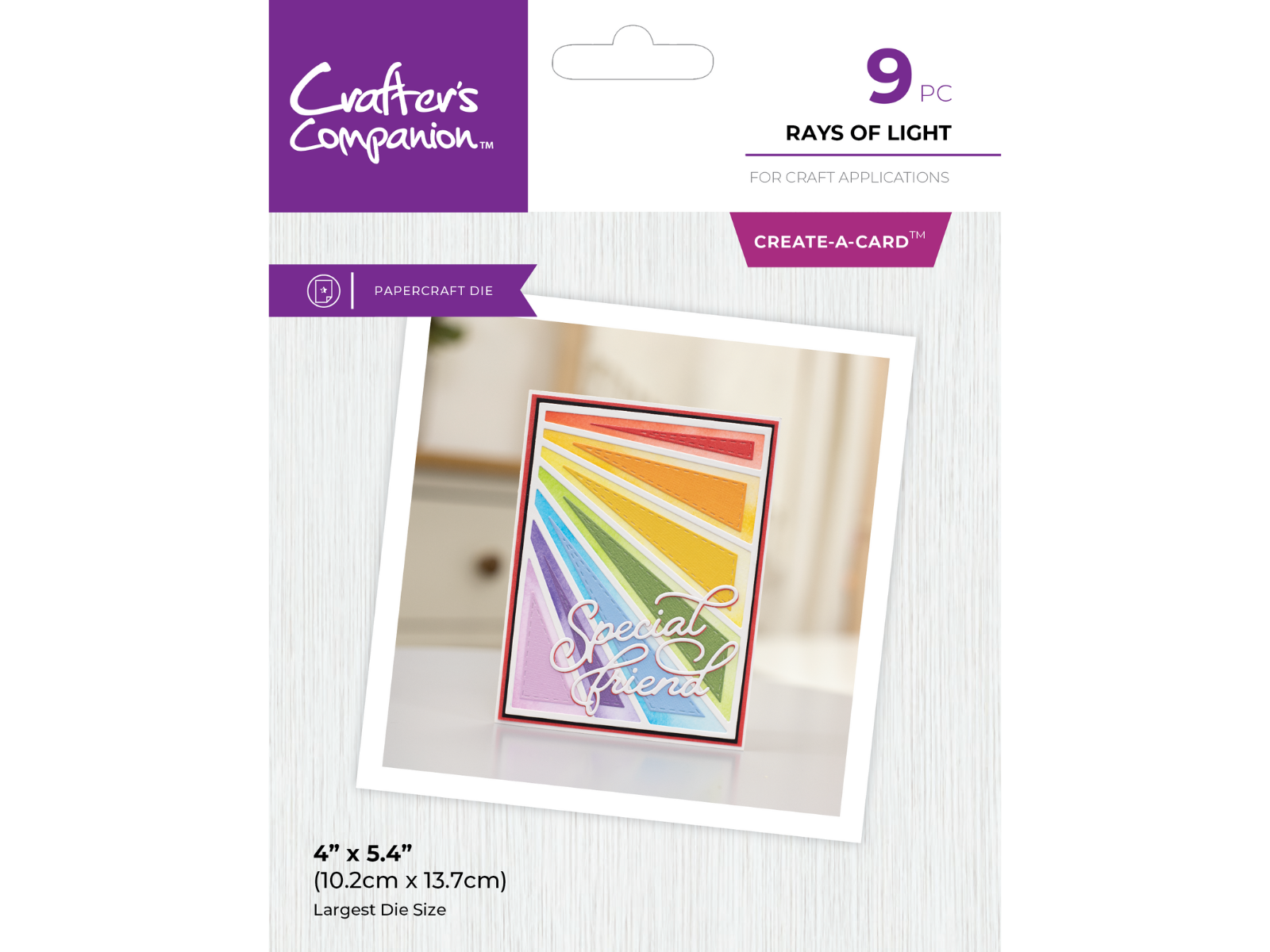 Crafter's Companion Metal Dies Create a Card - Rays of Light