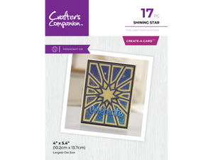 Crafter's Companion Metal Dies Create a Card - Shining Star 