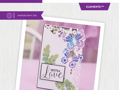 Crafter's Companion Metal Die Edgeable - Entangled Butterflies