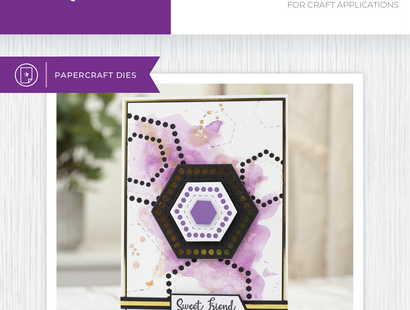 Crafter's Companion Metal Dies Elements - Decorative Nesting Hexagons