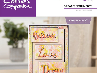 Crafter's Companion Metal Die - Dreamy Sentiments