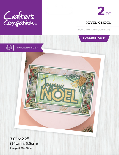 Crafter's Companion Metal Die Expression - Joyeux Noel