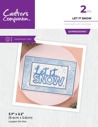 Crafter's Companion Metal Die Expression - Let It Snow
