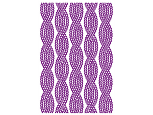 Crafter's Companion Modern Man 2D Embossing Folder 4" x 6" - Twisted Knot