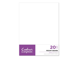 Crafter's Companion Mount Board - White 5.75" x 7.75" (20PK)