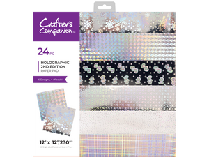 Crafter's Companion 12" x 12" Paper Pad - Holographic 2nd Edition