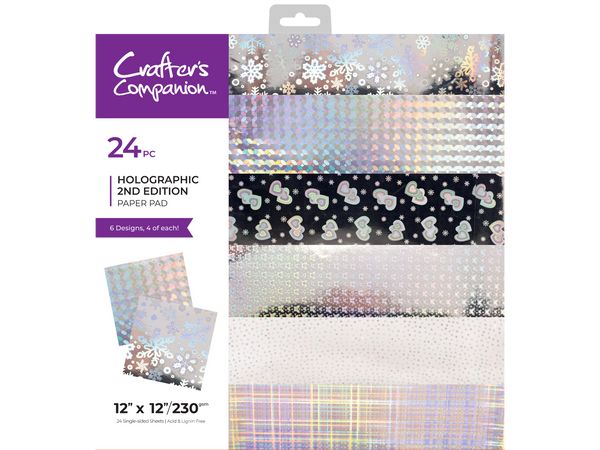 Crafter's Companion Holographic 12x12 Paper Pad SHOWSTOPPER