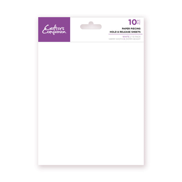 Crafter's Companion Paper Piecing Hold and Release Sheets - A5 (10PK)