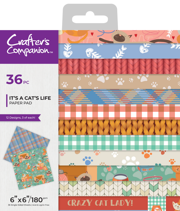 Crafter's Companion Pets Rule Printed Paper Pad 6 x 6