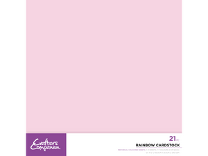 Crafters Companion – Rainbow Coloured Card - 12" x 12" - 21PC