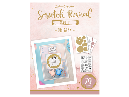 Crafters Companion - Scratch Reveal Cardmaking Kit - Oh Baby