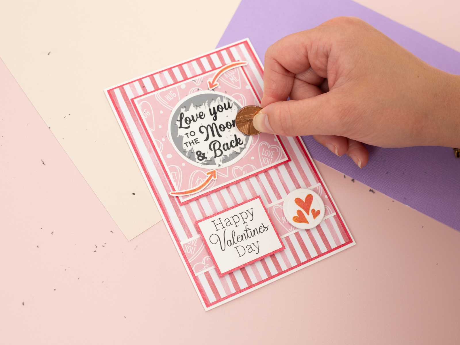 Crafters Companion - Scratch Reveal Cardmaking Kit - Happy Valentines!