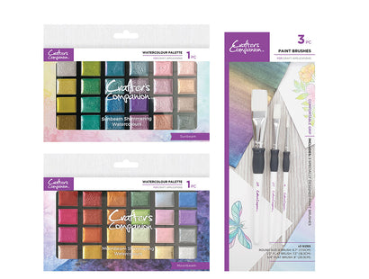 Crafter's Companion Shimmer Watercolour Palette Collection