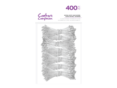 Crafter's Companion Flower Forming Foam Stamens - Natural White (400PC)