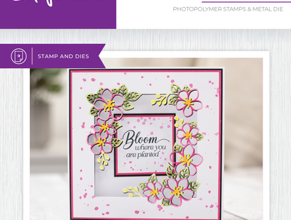 Crafter's Companion Stamp and Die Set - Bloom Where You Are Planted