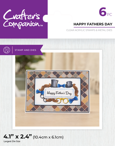 Crafter's Companion Stamp & Die - Happy Fathers Day