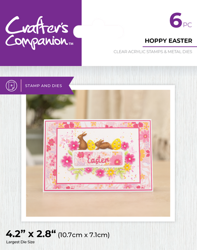 Crafter's Companion Stamp & Die - Hoppy Easter
