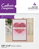 Crafter's Companion Stamp & Die - Just For You With Love