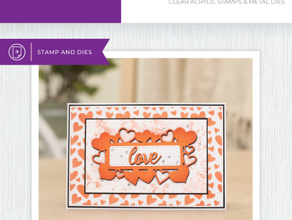 Crafter's Companion Stamp & Die - With Love on Valentines