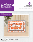 Crafter's Companion Stamp & Die - With Love on Valentines