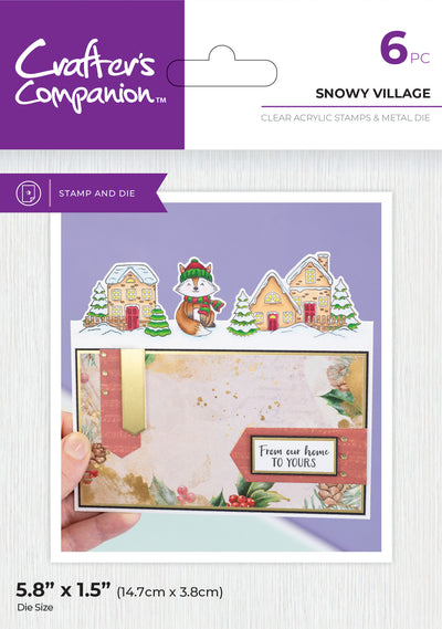 Crafters Companion Stamp and Die - Snowy Village