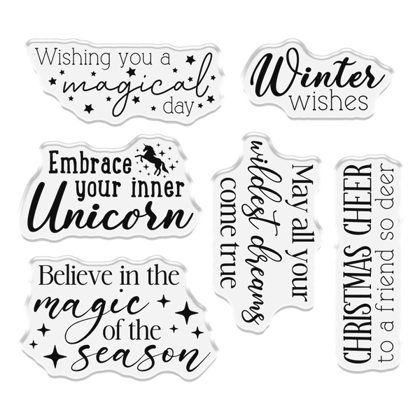 Crafter's Companion Stamp, Die and Stencil Set - Magical Day