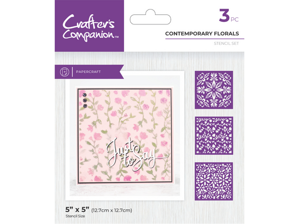 Crafter's Companion Stencils - Contemporary Florals