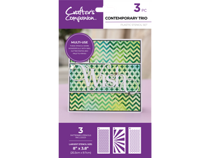 Crafter's Companion Stencil Set - Contemporary Trio