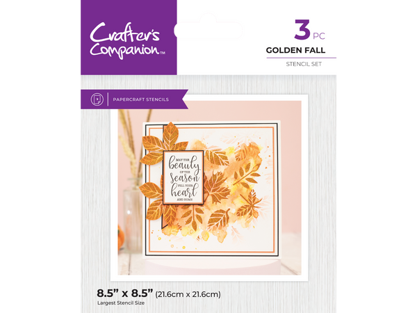 Crafter's Companion Stencil - Golden Fall