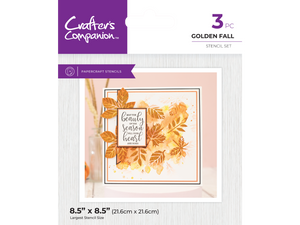 Crafter's Companion Fall Glitter Pastes & Stencils SHOWSTOPPER