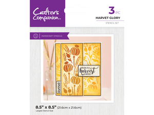 Crafter's Companion Fall Glitter Pastes & Stencils SHOWSTOPPER