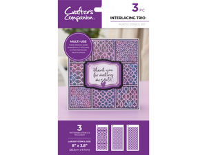 Crafter's Companion Stencil Set - Interlacing Trio