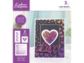 Crafters Companion Stencil Set - Love Hearts