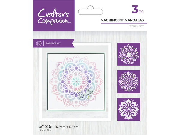 Crafter's Companion Stencils - Magnificent Mandalas