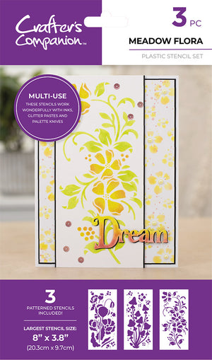 Crafter's Companion Stencil - Meadow Flora