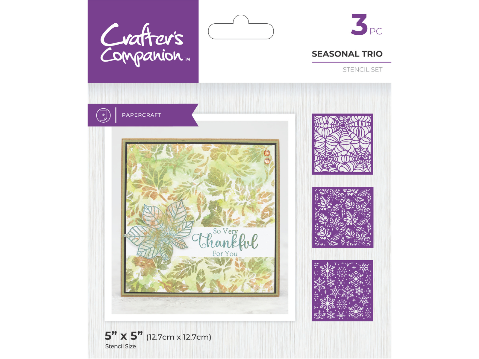 Crafter's Companion Stencils - Seasonal Trio