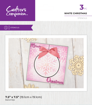 Crafter's Companion Stencil - White Christmas