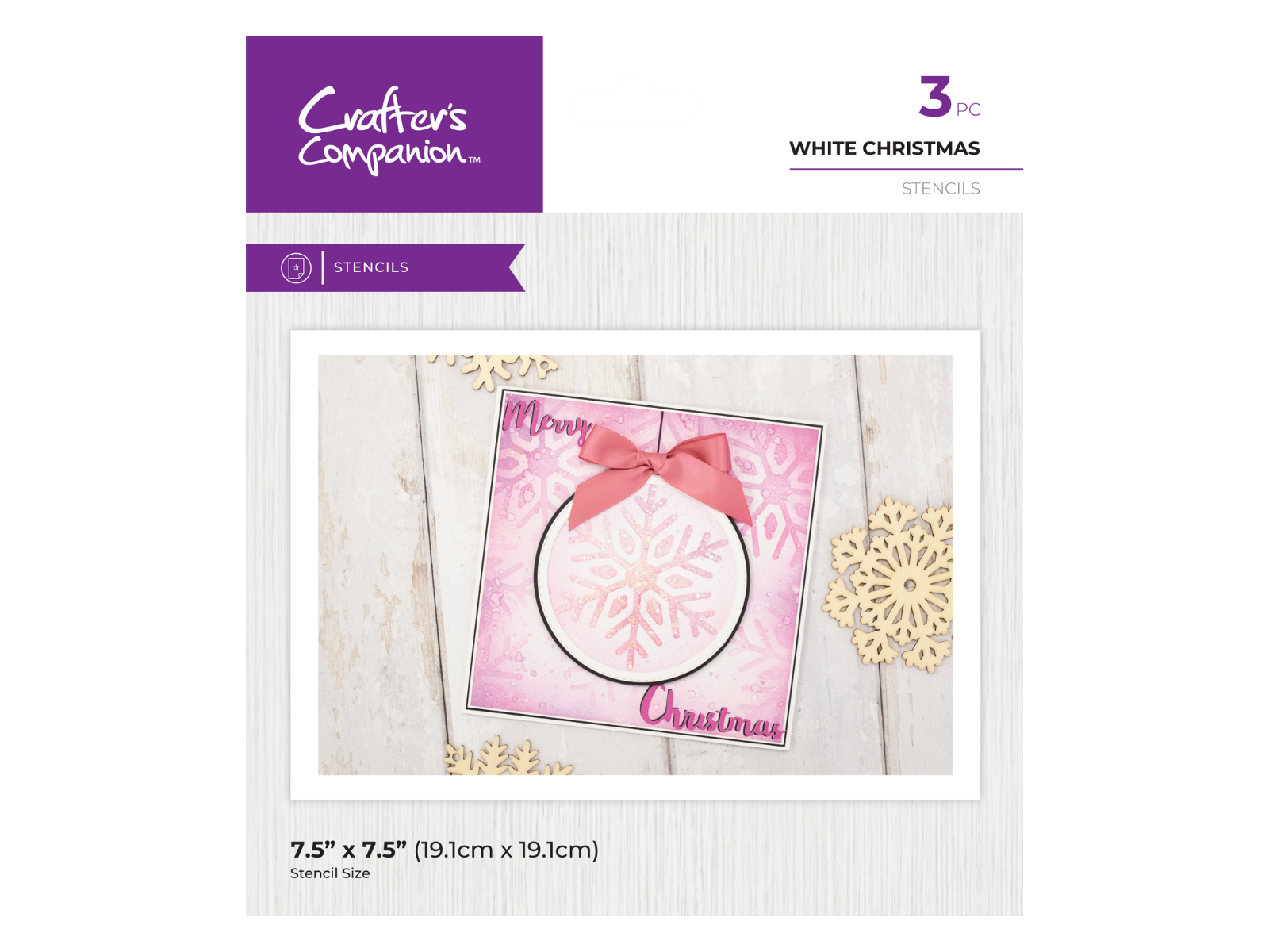 Crafter's Companion Stencil - White Christmas