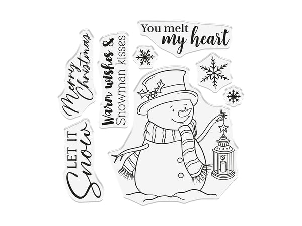 Snowman Kisses Photopolymer Stamp