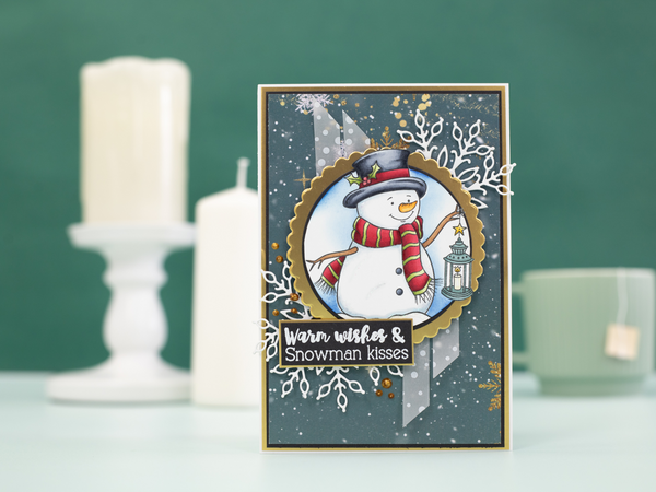 Snowman Kisses Photopolymer Stamp