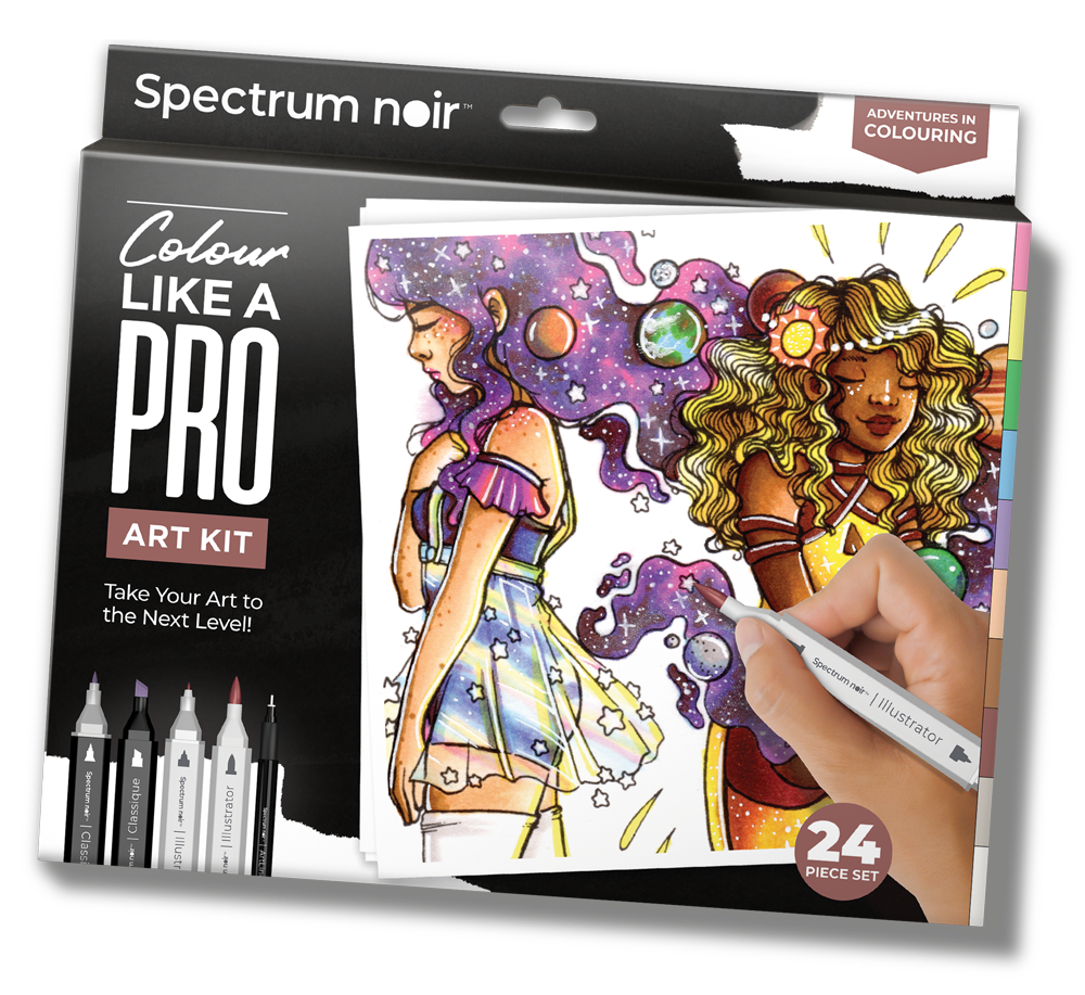 Adventures in Colouring Pro Art Colouring Kit - Spectrum Noir