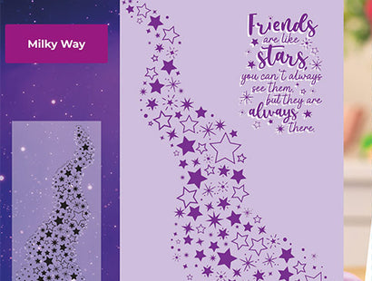 Cosmic Collection Clear Acrylic Stamp - Milky Way